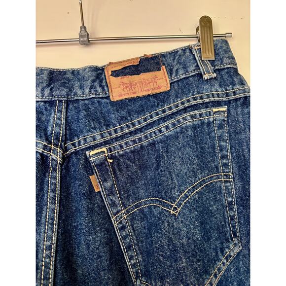 Vintage 90’s Levi’s Dark Denim Trouser Jeans, Made in USA — Size 28 - Picture 5 of 7